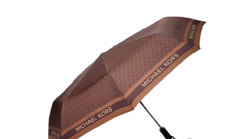 Logo Umbrella (Brown) - Michael Kors