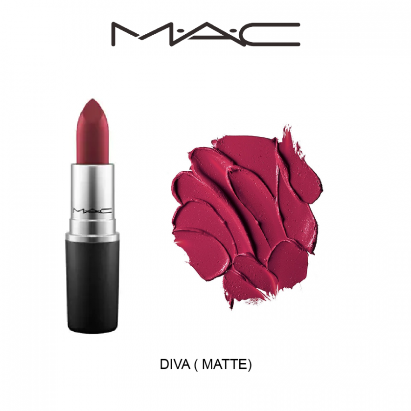 Mac-Lipstick-Turaco-24-840x840 Matte Lipstick - Diva - Image 1
