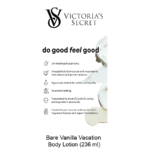 BODY FRAGRANCE Bare Vanilla Vacation Fragrance Lotion - Image 3