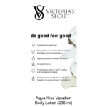 BODY FRAGRANCE Aqua Kiss Vacation Fragrance Lotion - Image 3