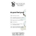 BODY FRAGRANCE Love Spell Vacation Fragrance Mist - Image 2