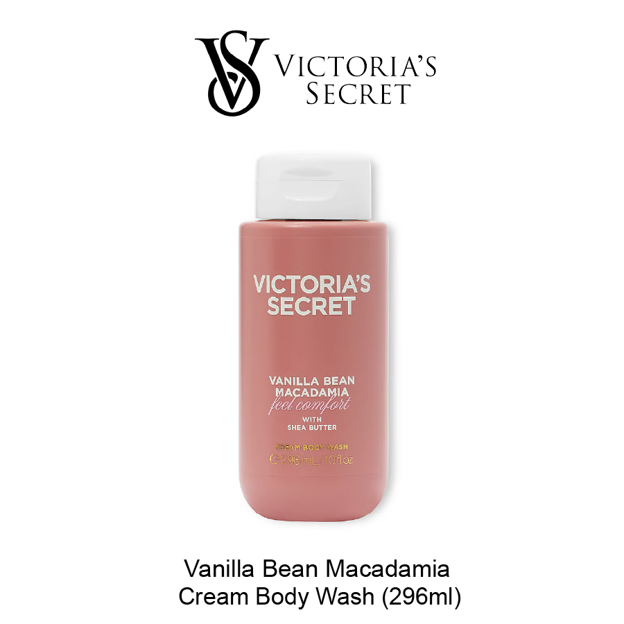 VS Body Wash (296ml) July-11-2026-01 BODY CARE Vanilla Bean Macadamia Cream Body Wash - Image 1