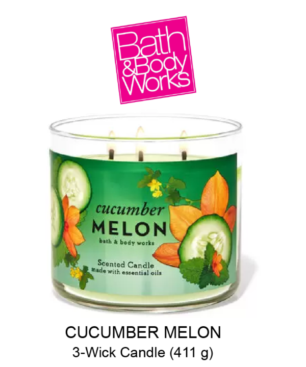 CUCUMBER MELON 3-Wick Candle